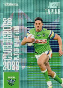 2024 NRL Traders Titanium - Club Heroes Teal #CHT03 Joseph Tapine Front